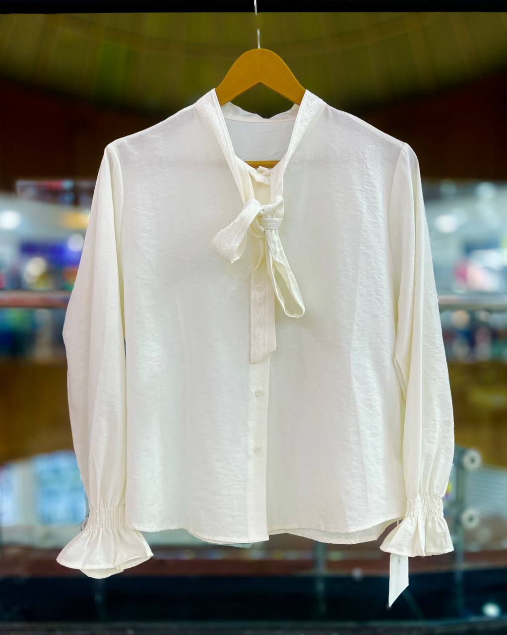 شومیز یقه گیپوری زنانه کد 418645