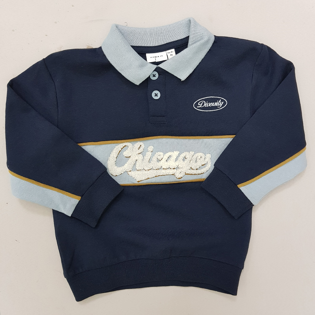 پلیور یقه دار پسرانه 29513 سایز 9 ماه تا 14 سال مارک Name It   *