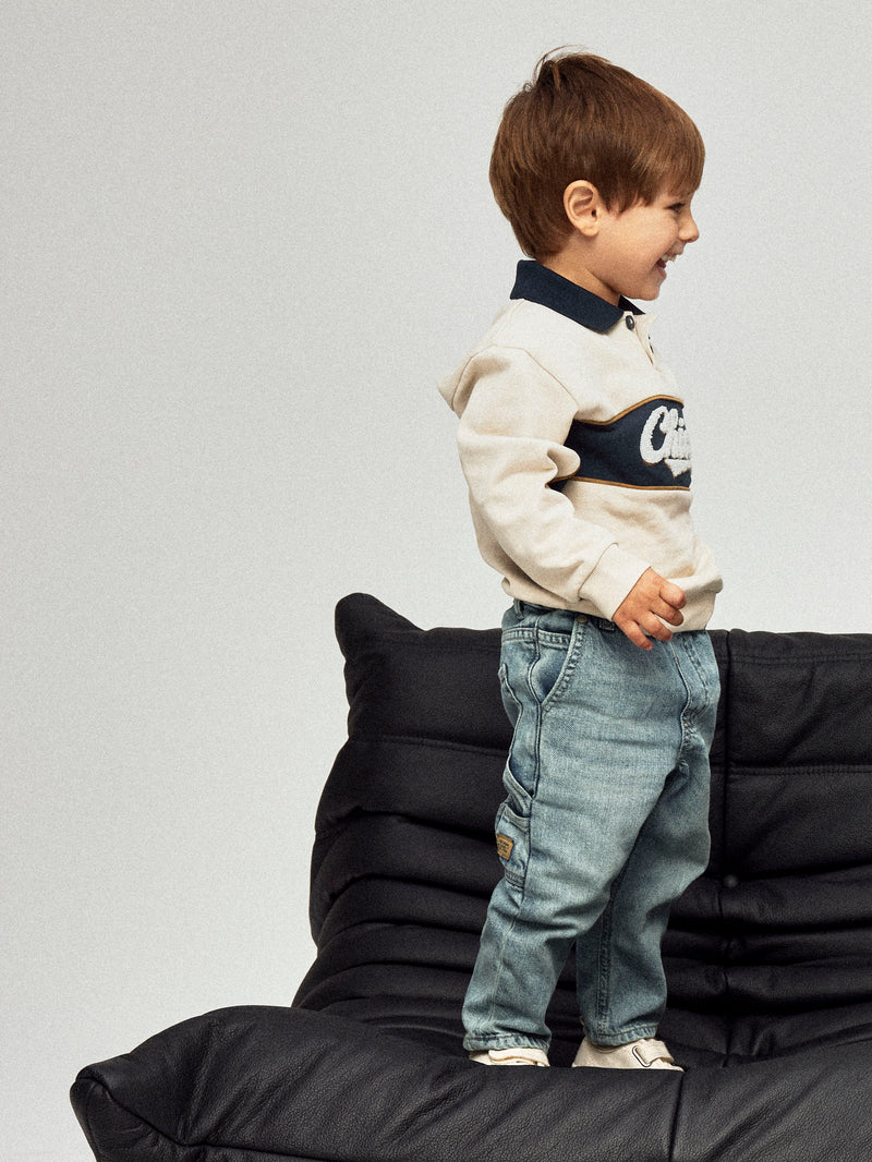 پلیور یقه دار پسرانه 29513 سایز 9 ماه تا 14 سال مارک Name It   *