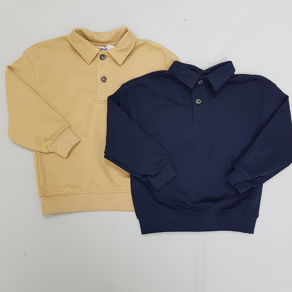 پلیور یقه دار پسرانه 29445 سایز 1.5 تا 10 سال مارک H&M   *