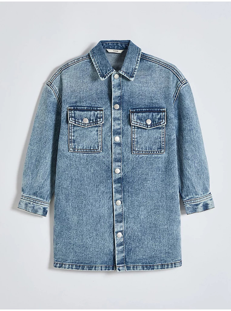 مانتو جینز دخترانه 29466 سایز 3 تا 14 سال مارک GEORGE