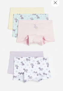 شورت 5 عددی دخترانه 29616 سایز 1.5 تا 14 سال مارک H&M