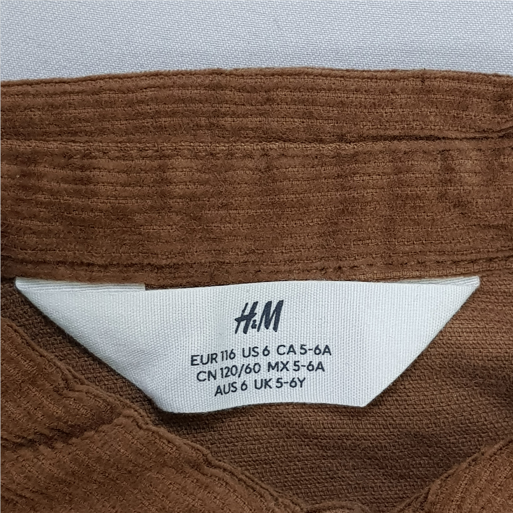 پیراهن مخمل پسرانه 29451 سایز 2 تا 12 سال مارک H&M