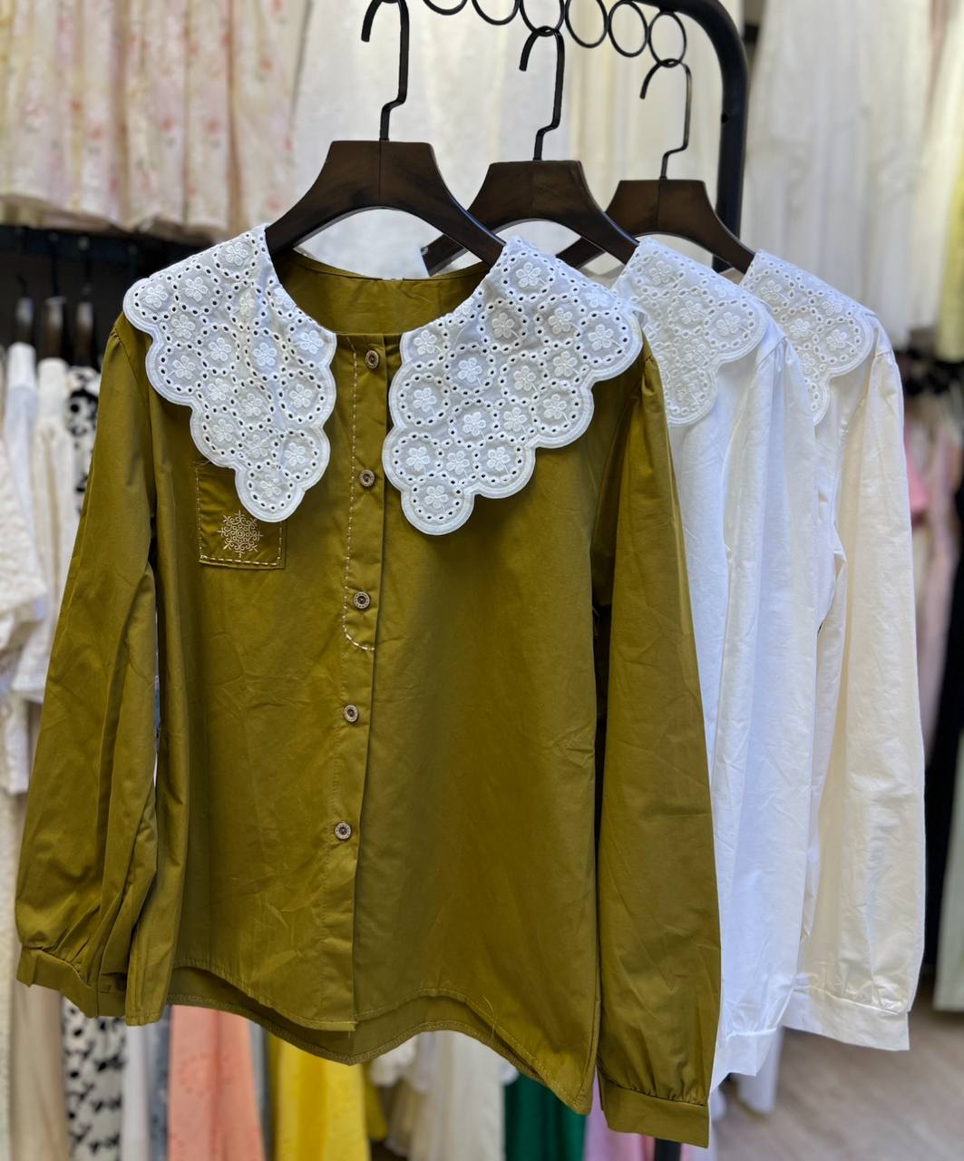 شومیز نخ کتان زنانه کد 418723