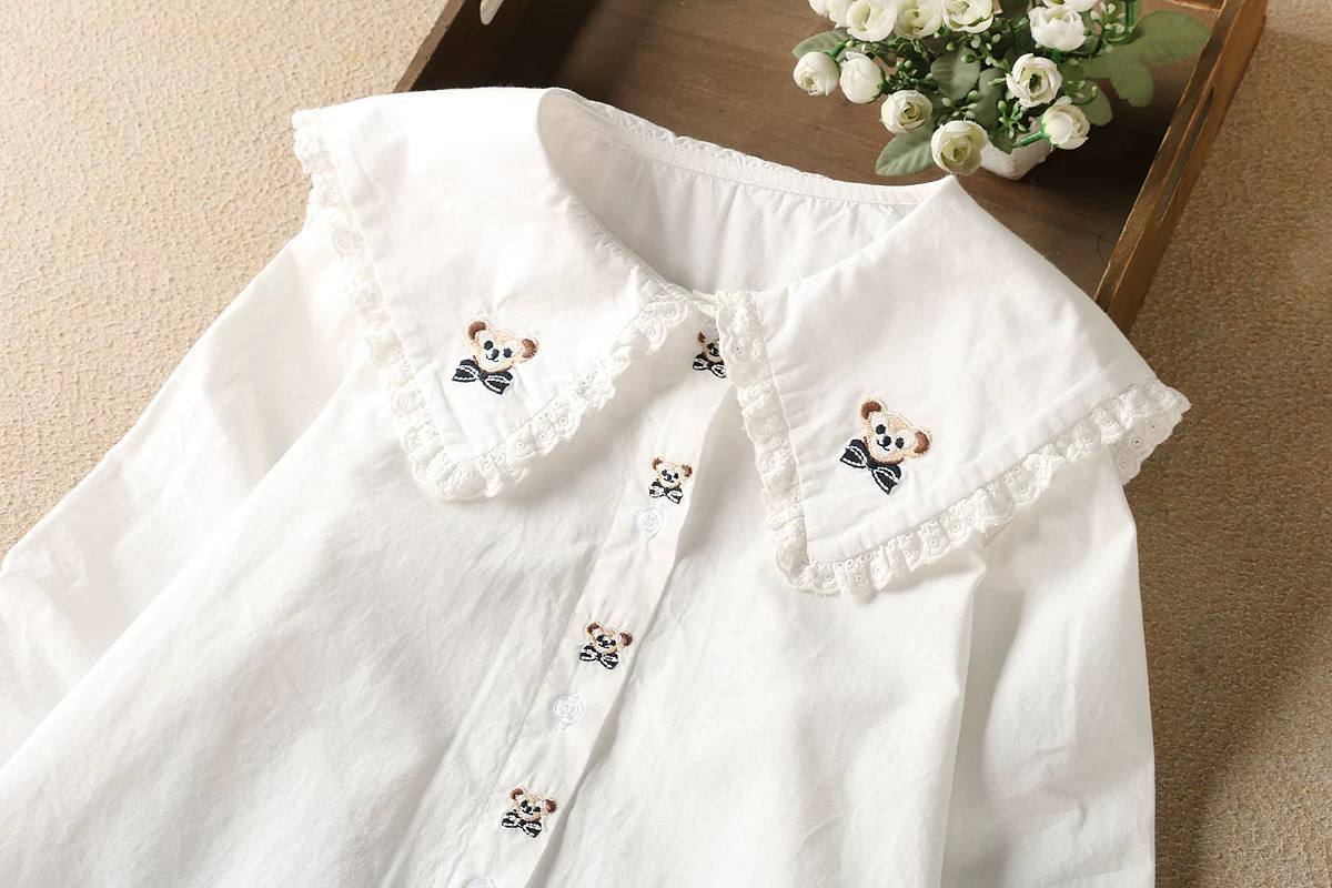 شومیز یقه دار کتان زنانه کد 418725