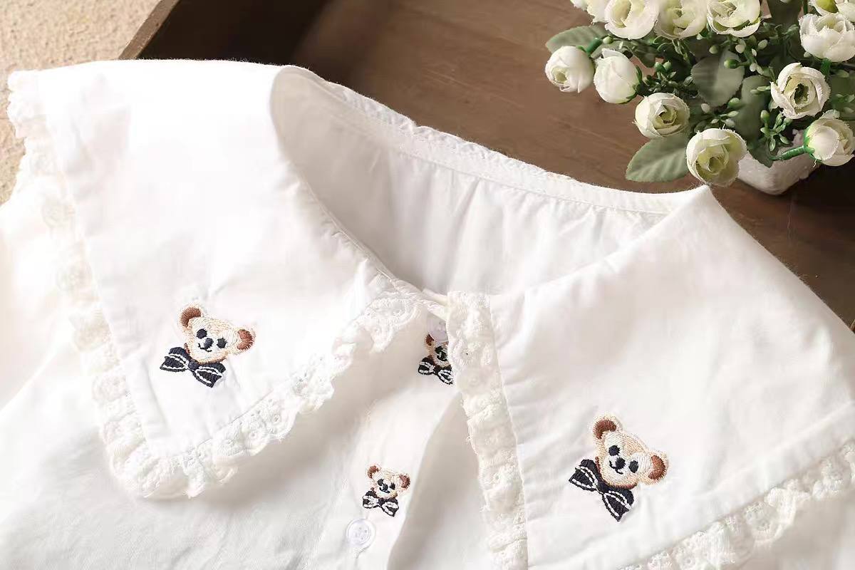 شومیز یقه دار کتان زنانه کد 418725