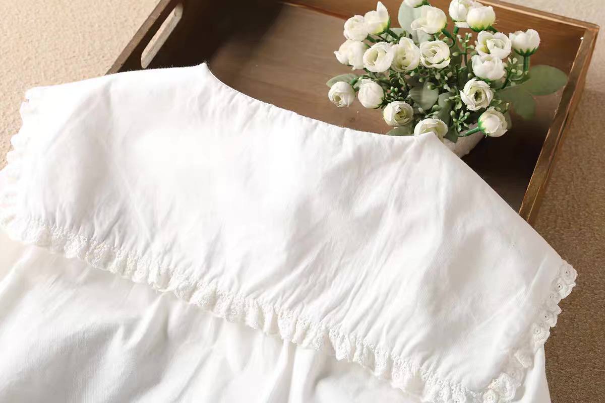 شومیز یقه دار کتان زنانه کد 418725