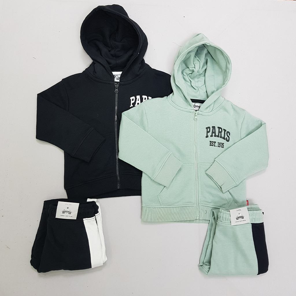 ست سویشرت شلوار پسرانه 29546 سایز 3 تا 14 سال کد 1 مارک B.O.S.S