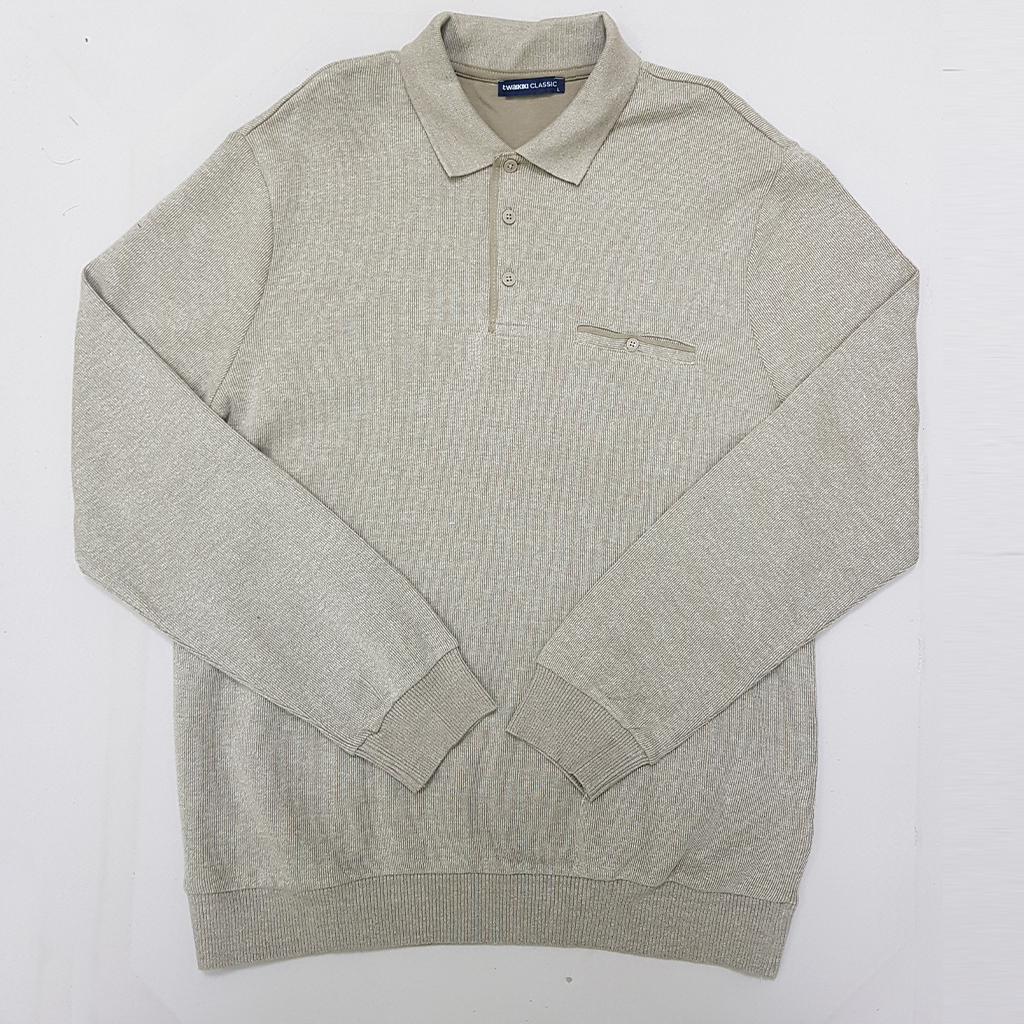 بلوز یقه دار مردانه 29407 مارک LC WALKIKI