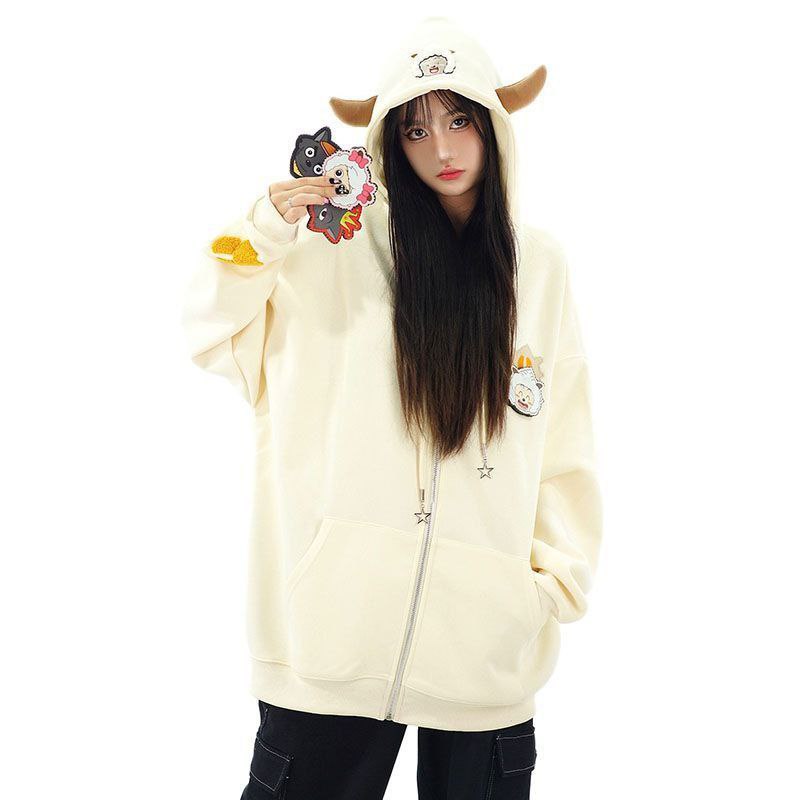 سویشرت عروسکی گوش دار دخترانه کد 418745