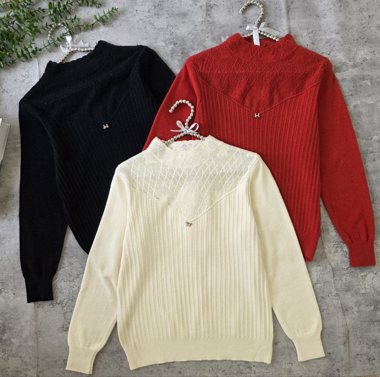 بلوز بافت مجلسی گرم بالا زنانه کد 418751