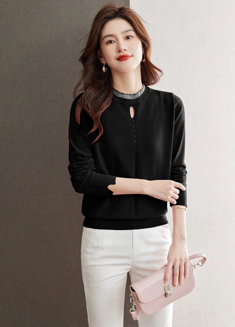 بلوز بافت مجلسی زنانه کد 418752