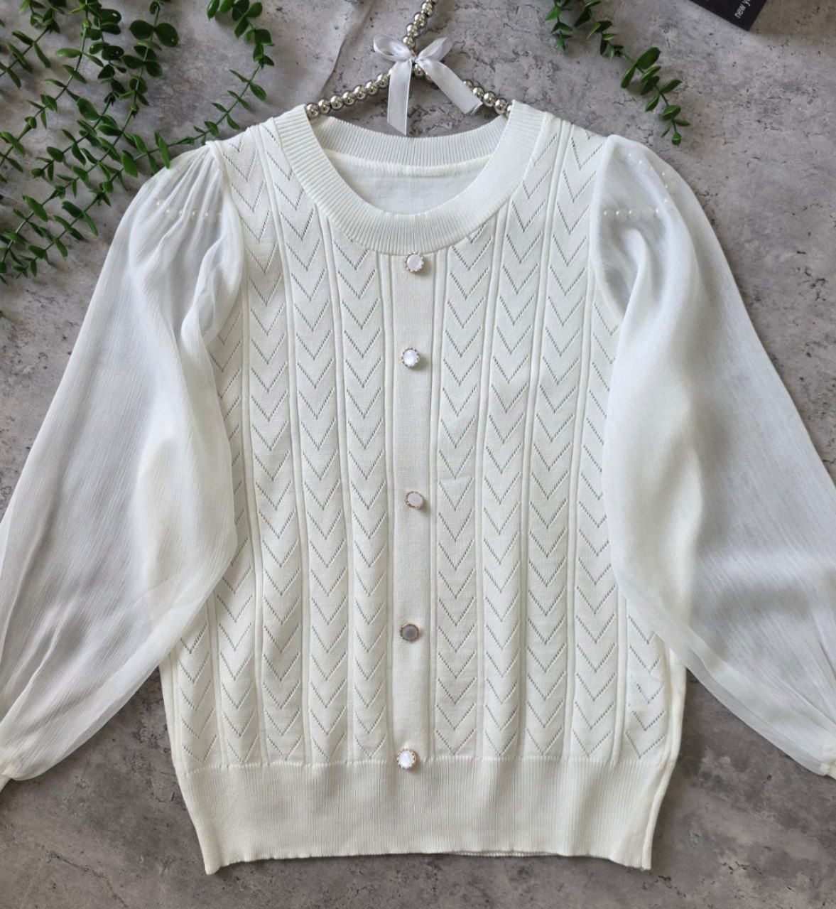 بلوز بافت مجلسی زنانه کد 418755