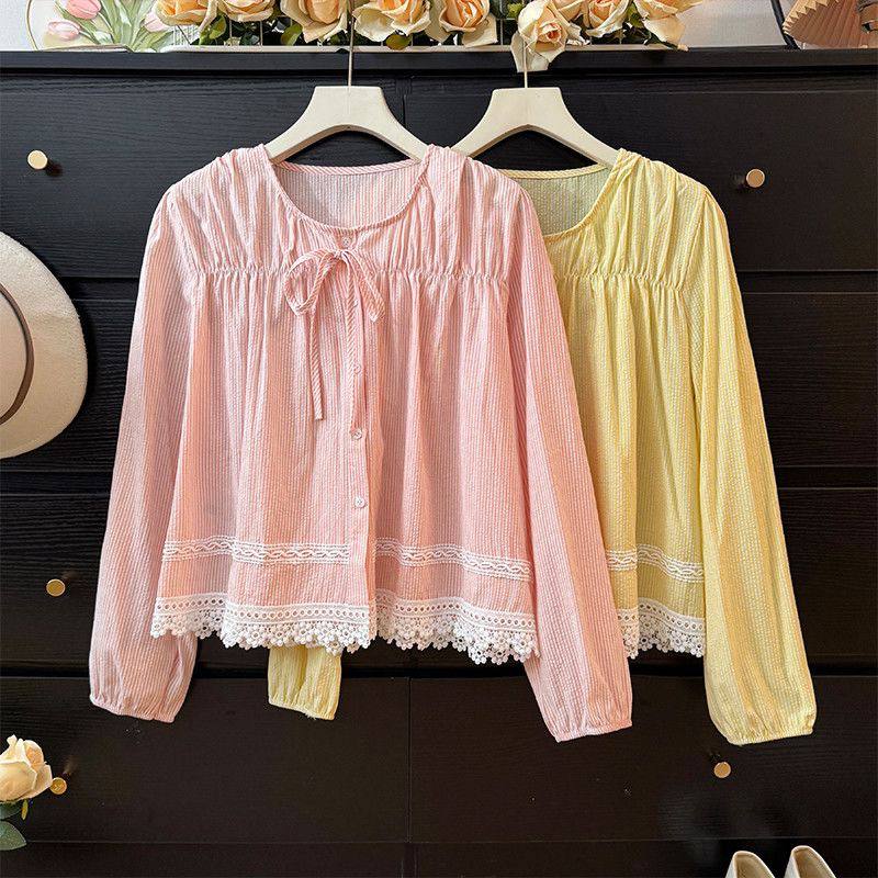 شومیز کرپ نخ زنانه کد 418757