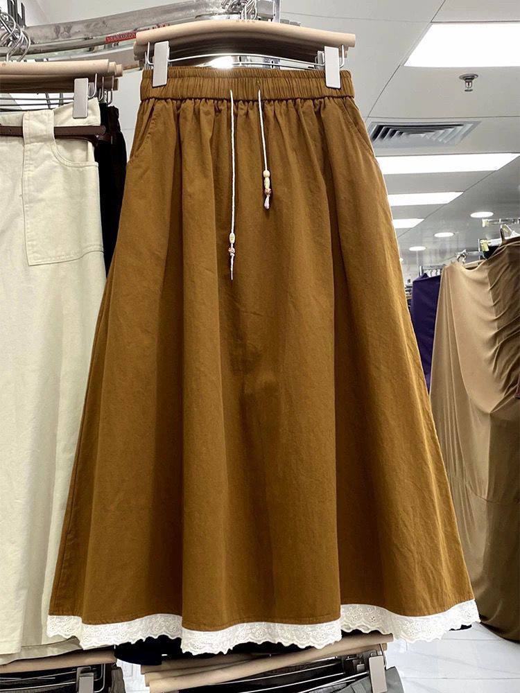 دامن کتان زنانه کد 418761