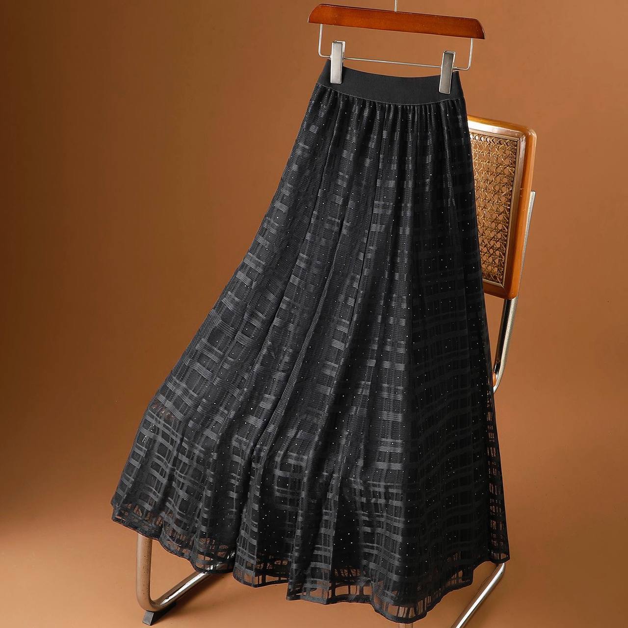 دامن تور  نگین دار زنانه کد 418763