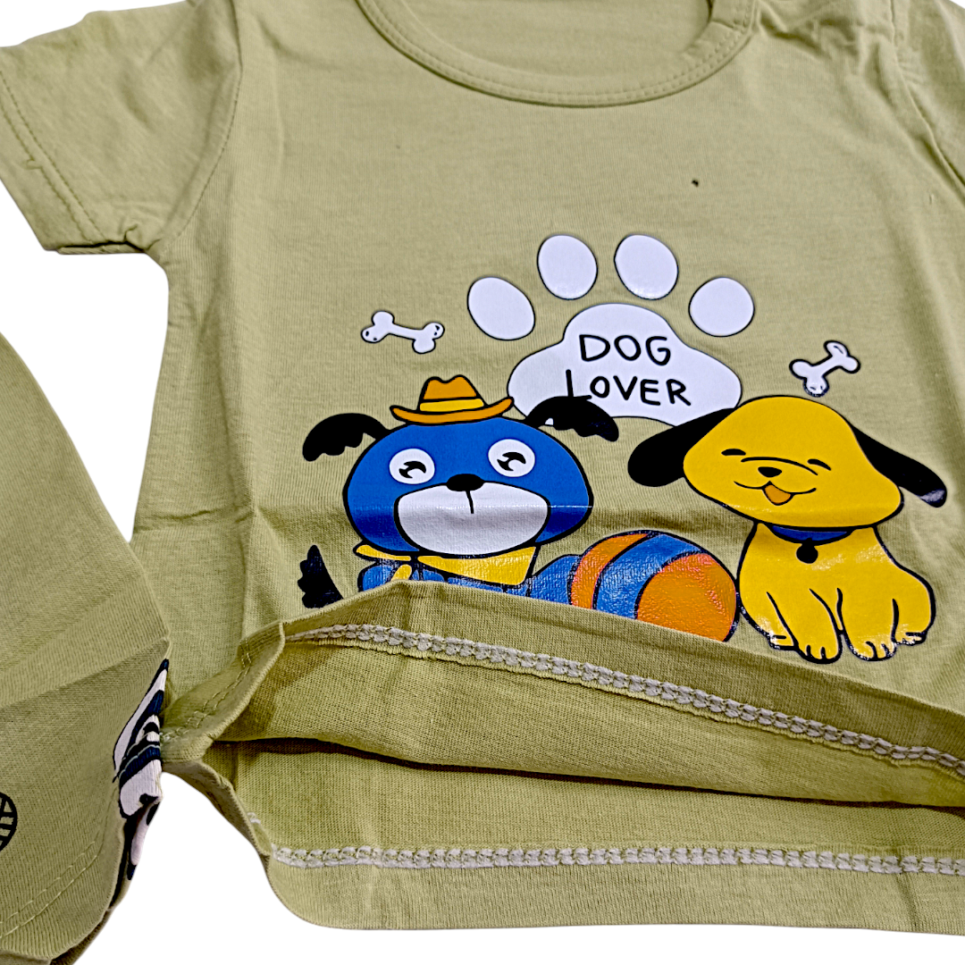 ست تیشرت و شورتک وارداتی طرح هاپو کد 2205651