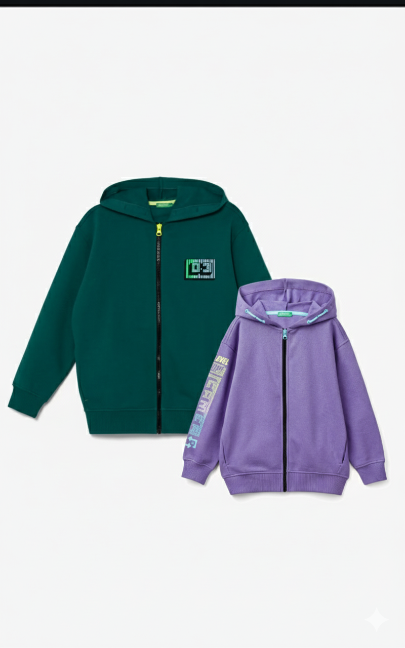 سویشرت پسرانه 29871 سایز 6 تا 14 سال کد 2 مارک United Colors Of Benetton