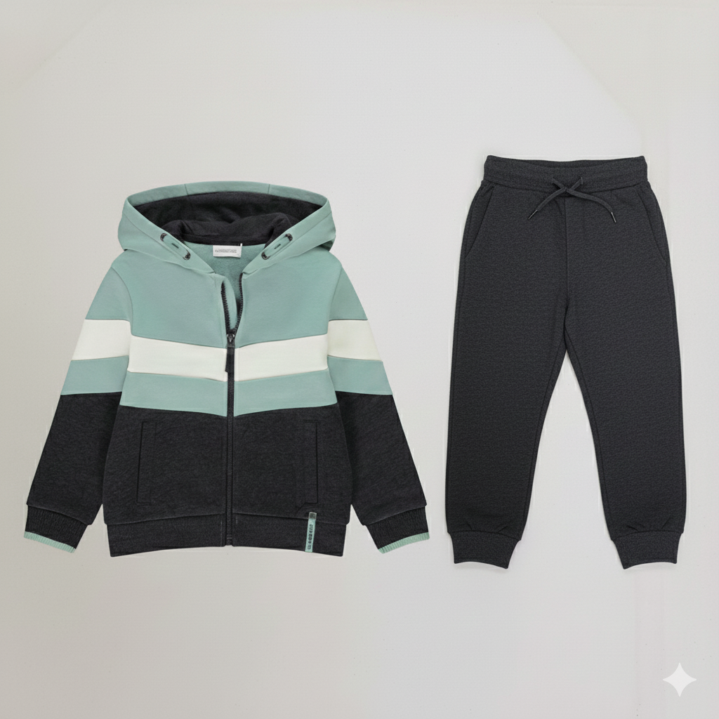 ست سویشرت شلوار پسرانه 29657 سایز 3 تا 14 سال مارک Orchestra