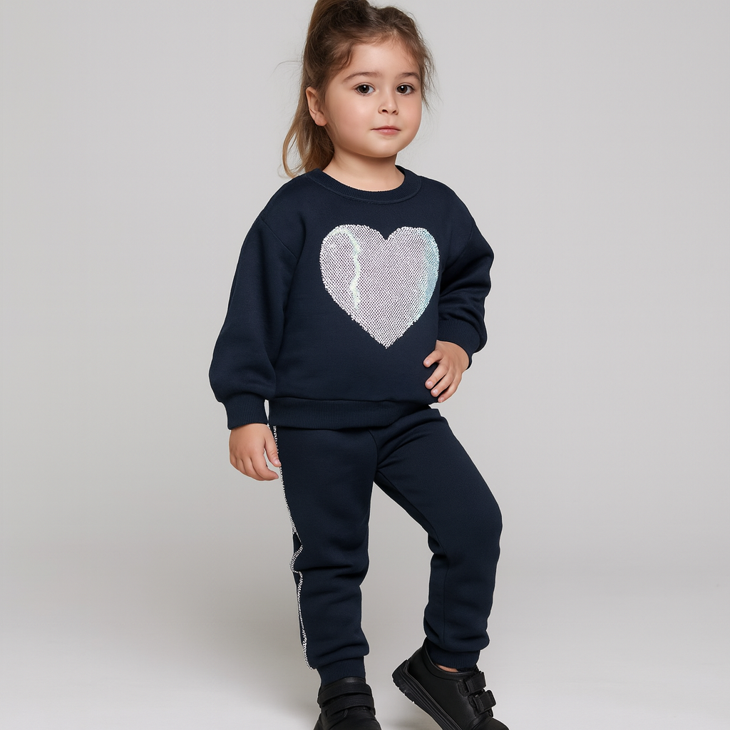 ست پلیور شلوار دخترانه 29669 سایز 1 تا 7 سال مارک KD