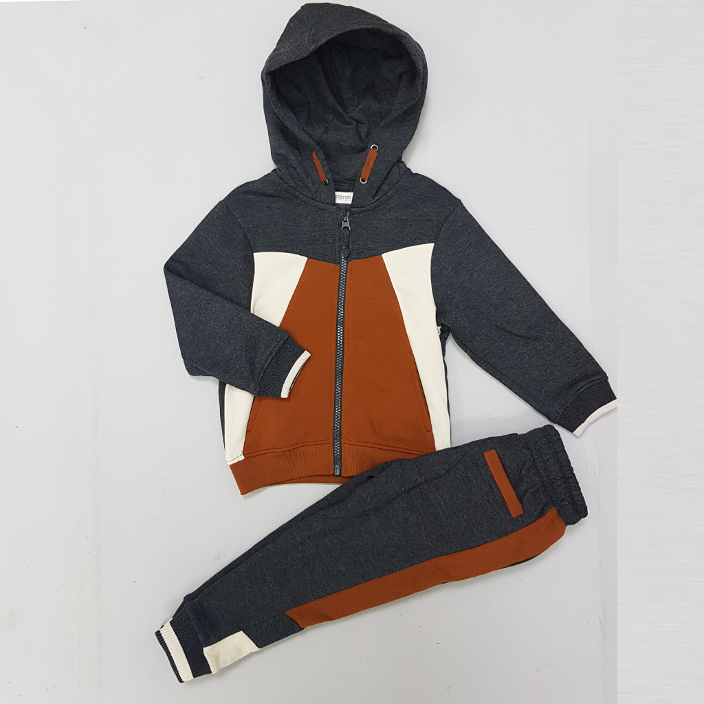 ست سویشرت شلوار پسرانه 29656 سایز 3 تا 14 سال مارک Orchestra