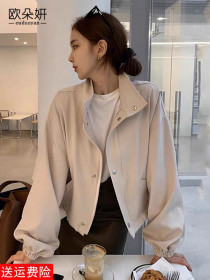 بامبر جکت کتان زنانه کد 418810