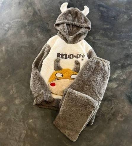 ست تدی پتویی طرح گاوی دخترانه کد 418814