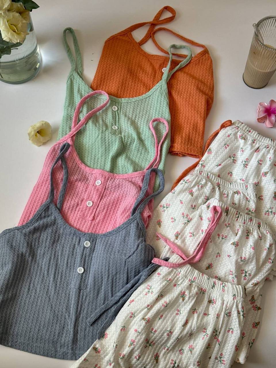 ست دو تیکه کراپی زنانه کد 418823