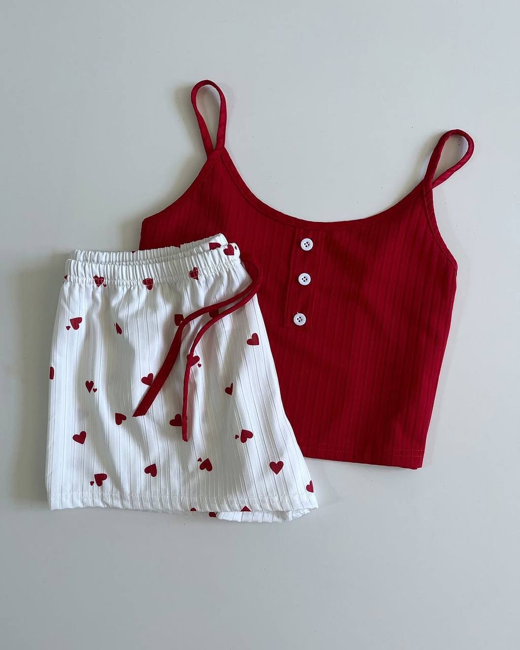 ست دو تیکه کراپی قلبی زنانه کد 418824