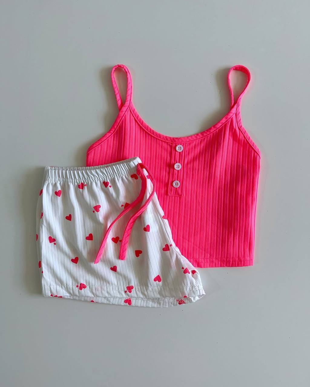 ست دو تیکه کراپی قلبی زنانه کد 418824