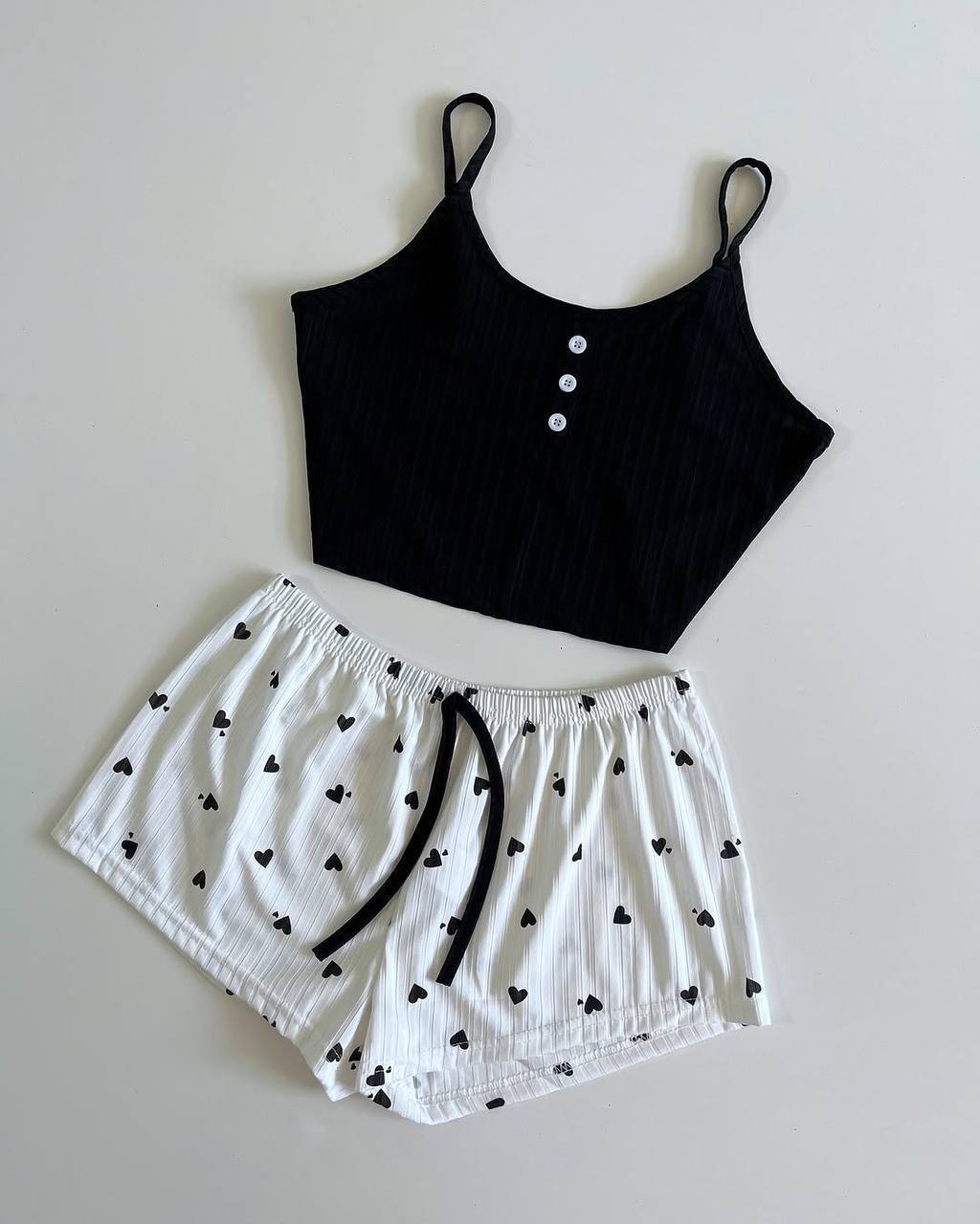 ست دو تیکه کراپی قلبی زنانه کد 418824