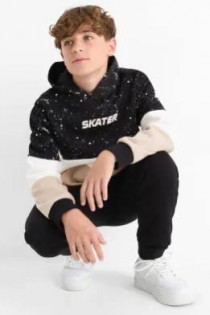 ست هودی و شلوار پسرانه 29915 سایز 8 تا 13 سال مارک C&A