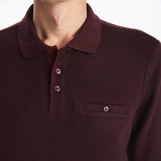 بافت یقه دار مردانه 29733 مارک LC WAIKIKI