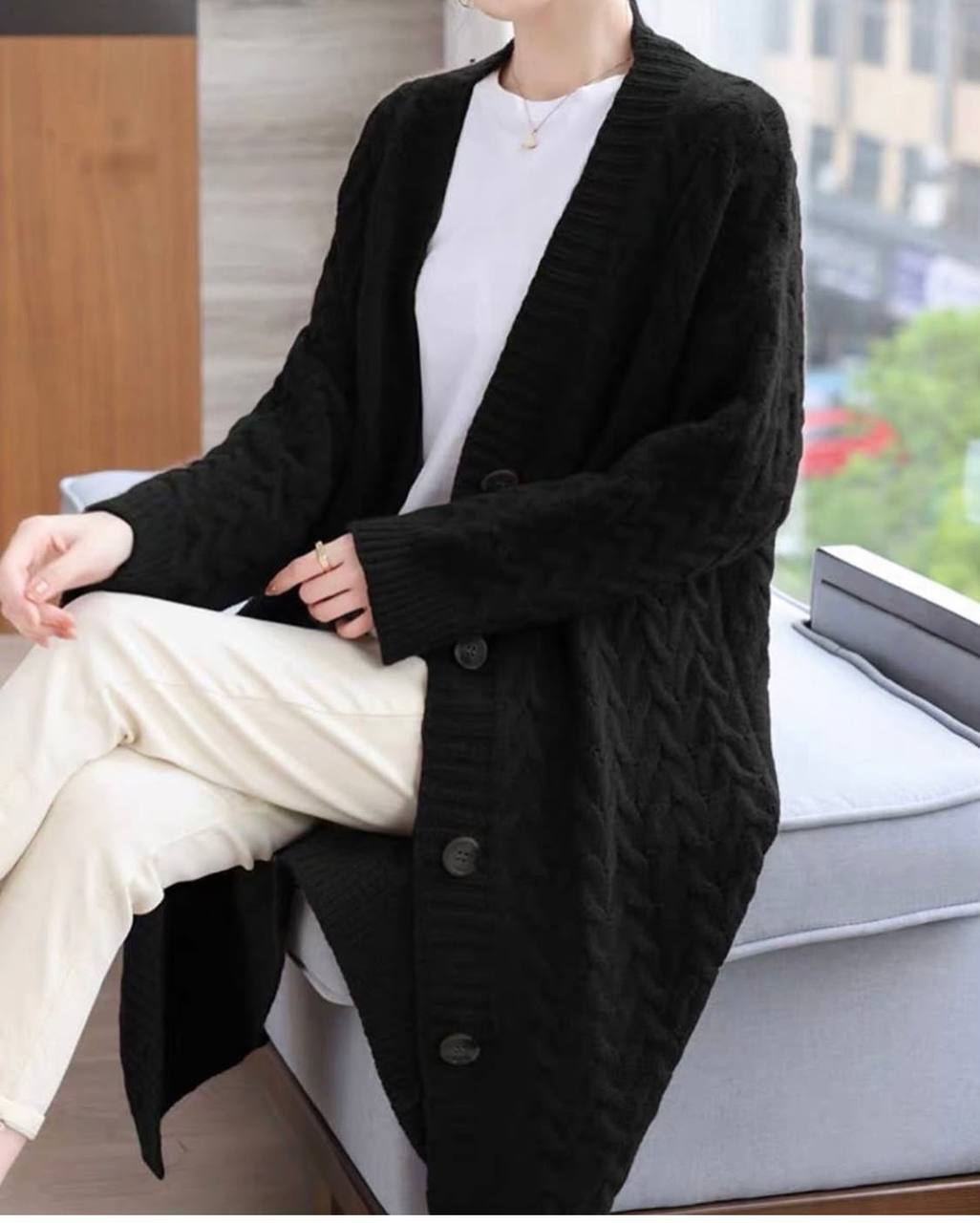 مانتو بافت زنانه کد 418847