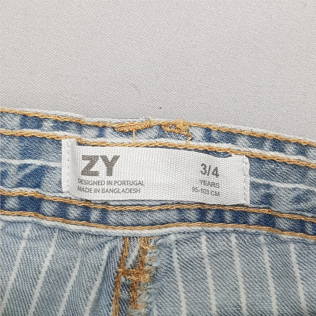 شلوار جینز دخترانه 29990 سایز 3 تا 14 سال مارک ZY