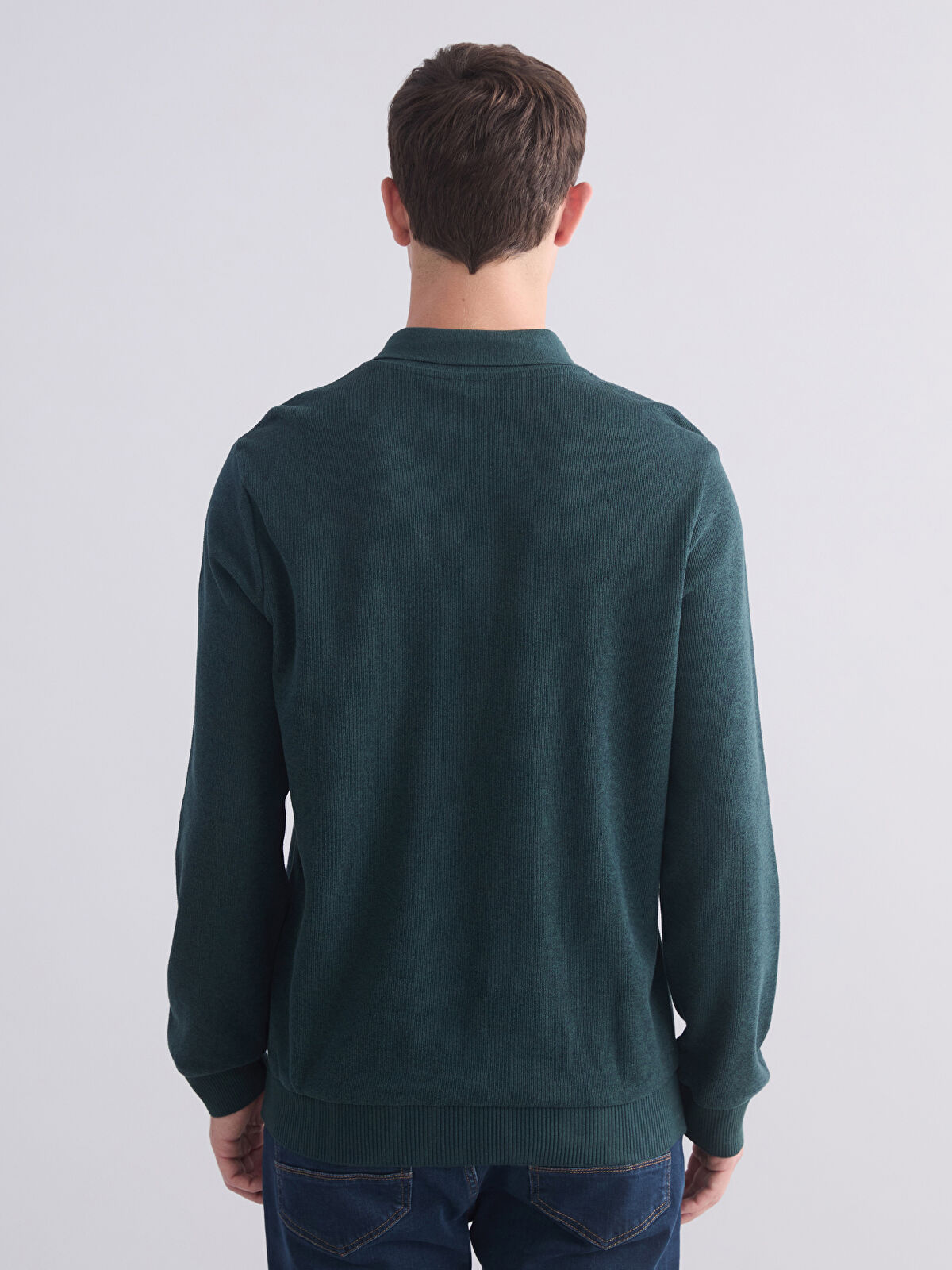 بافت یقه دار مردانه 29730 مارک LC WAIKIKI