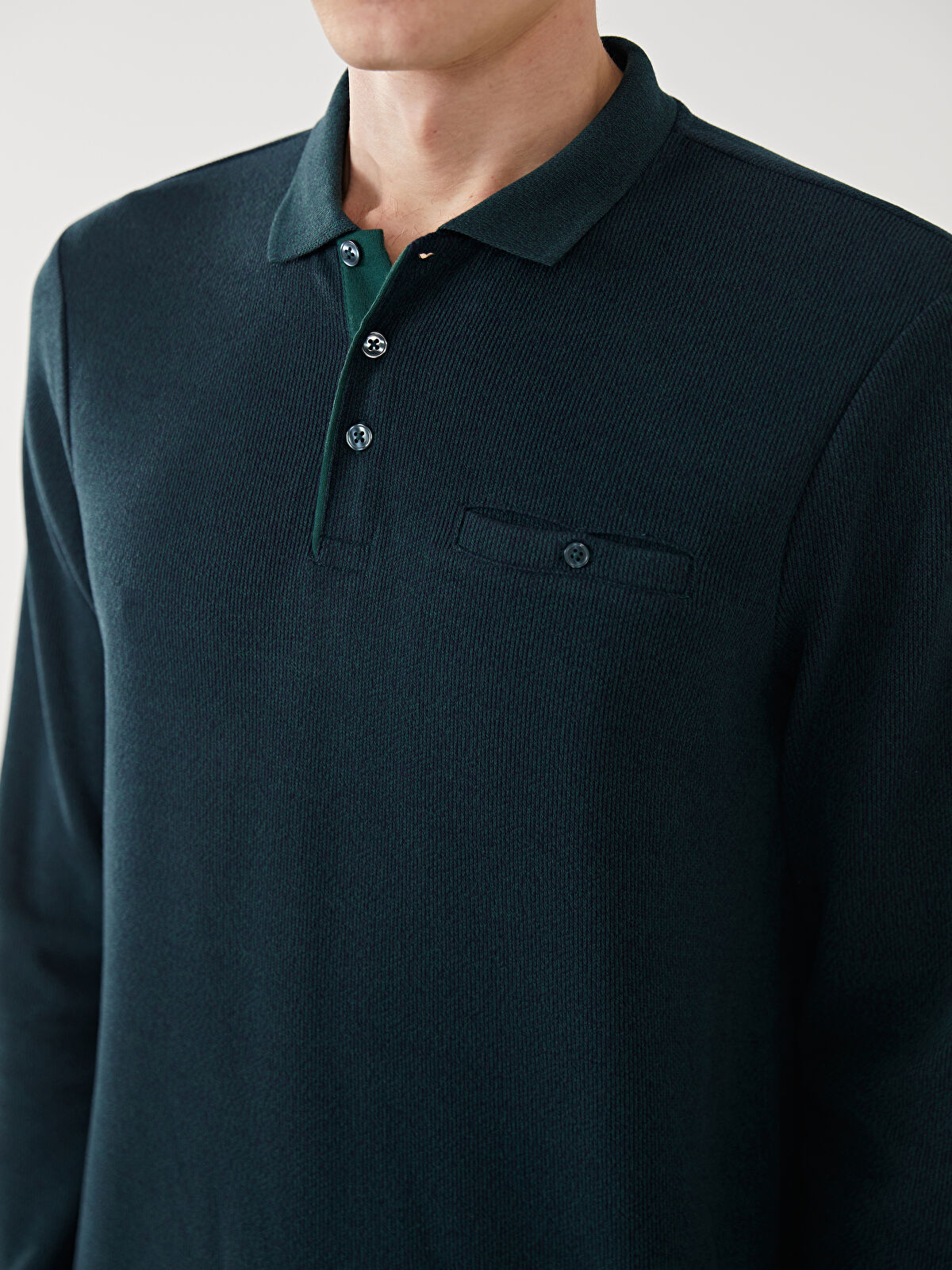 بافت یقه دار مردانه 29730 مارک LC WAIKIKI