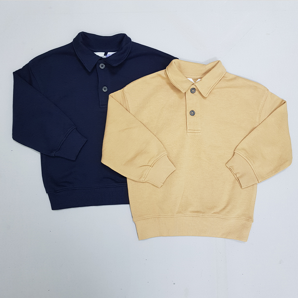 پلیور یقه دار پسرانه 29996 سایز 3 تا 10 سال مارک H&M   *