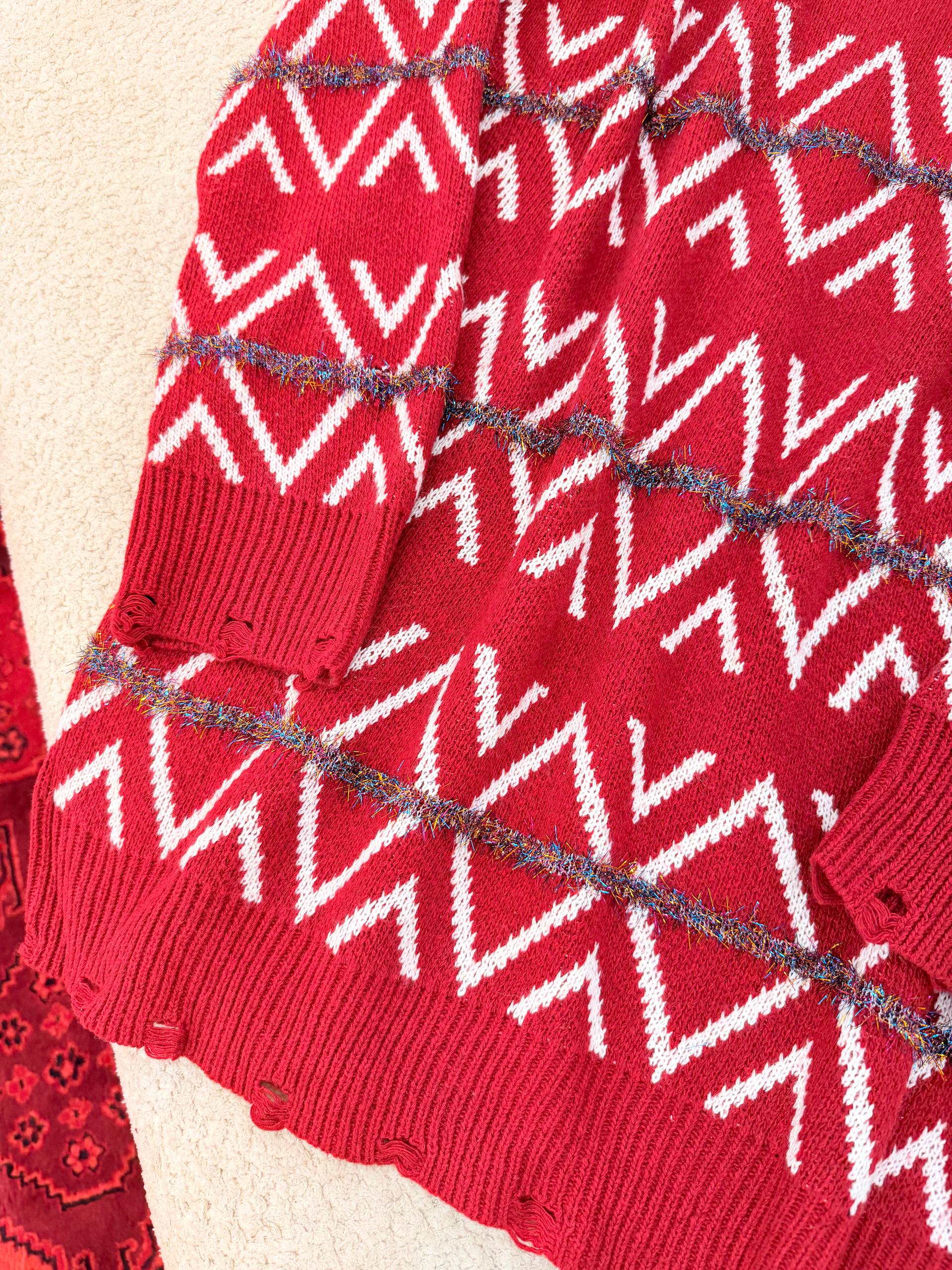 بافت کریسمسی بلند زنانه کد 418855