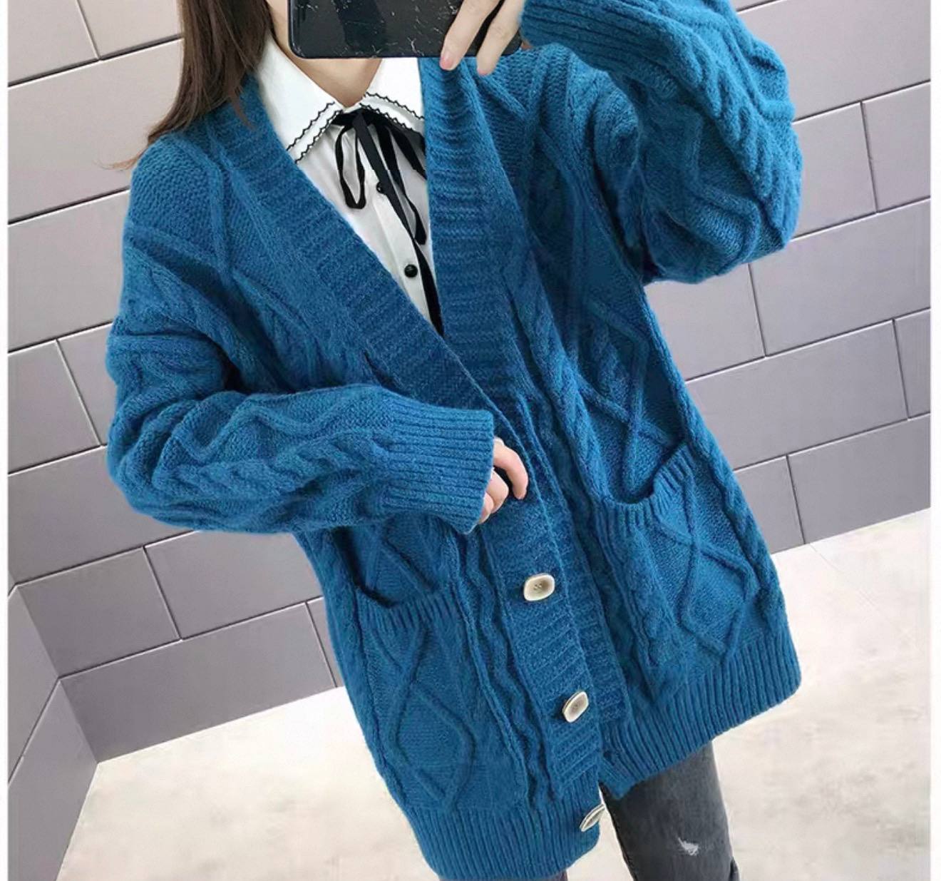 ژاکت بافت زنانه کد 418858