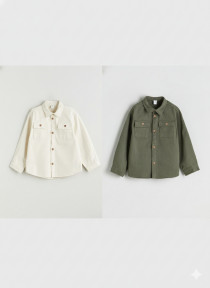 پیراهن کتان پسرانه 30069 سایز 9 ماه تا 8 سال مارک LC WAIKIKI