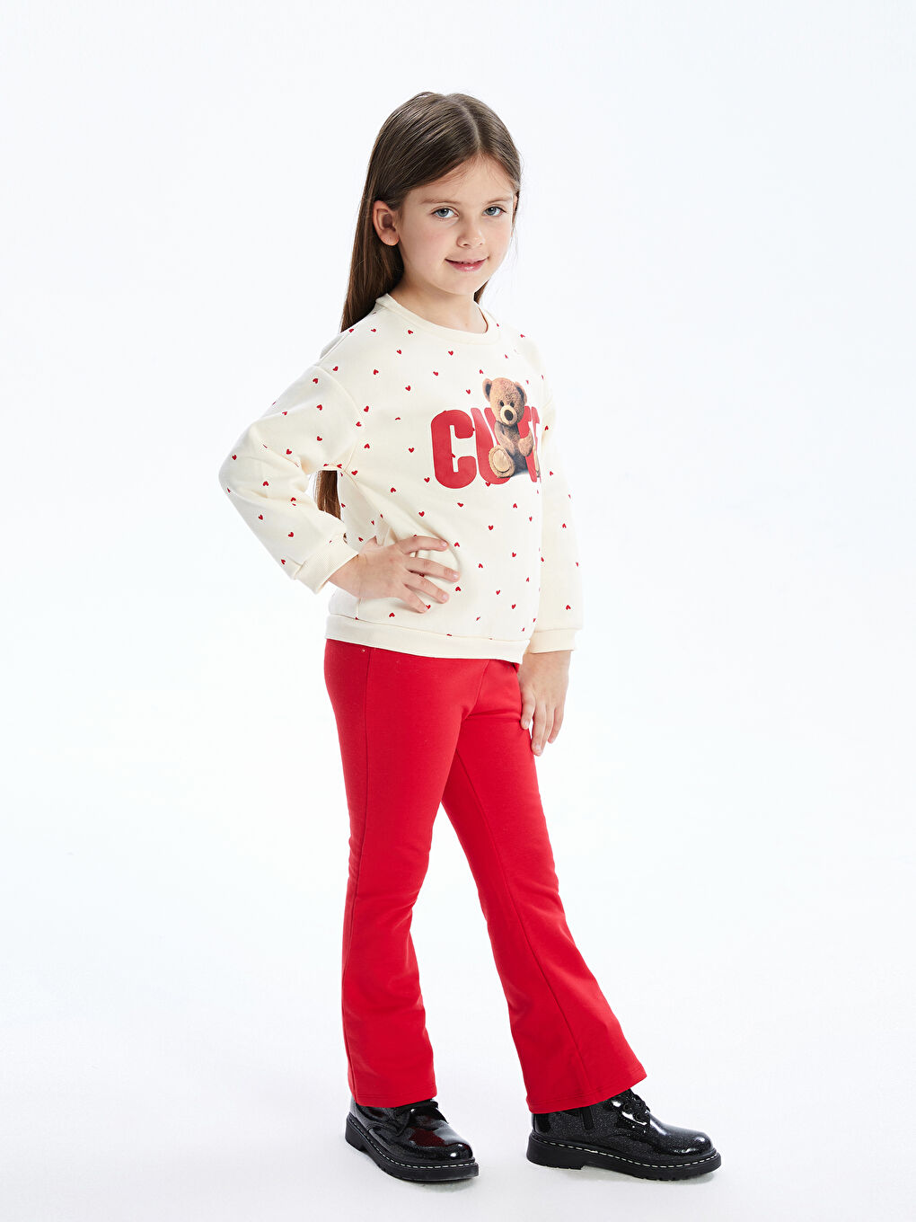 پلیور دخترانه 30059 سایز 9 ماه تا 8 سال مارک LC WAIKIKI