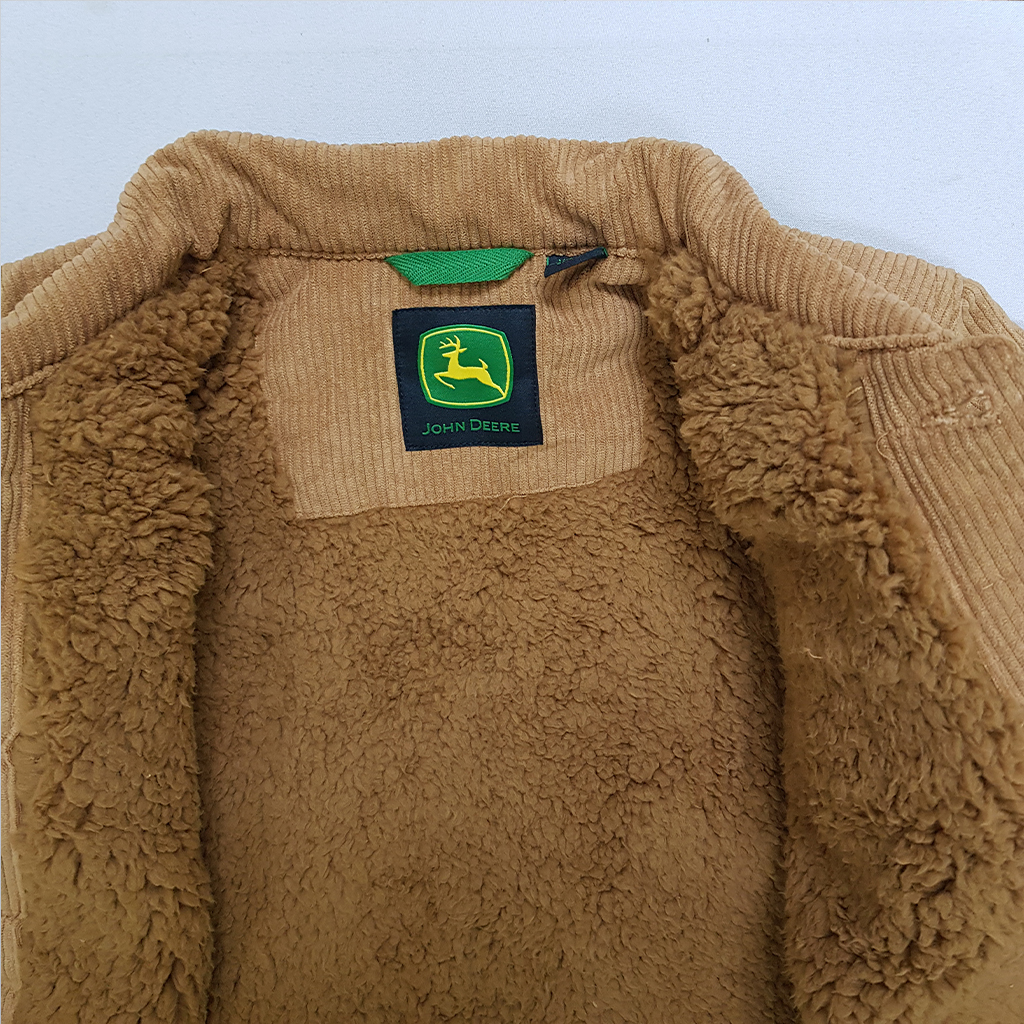 کاپشن مخمل پسرانه 30053 سایز 4 تا 16 سال مارک JOHN DEERE