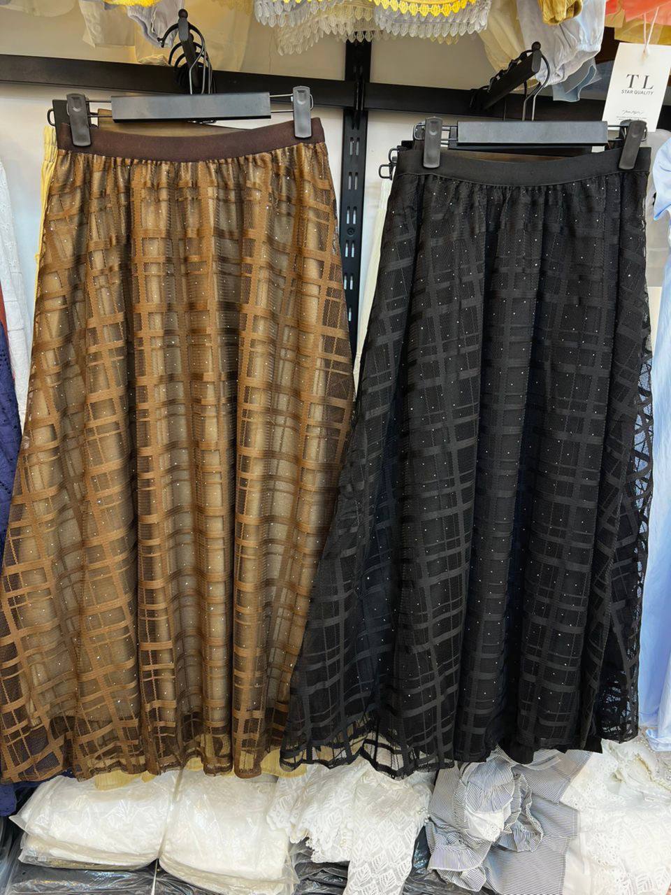 دامن تور نگین دار زنانه کد 418878