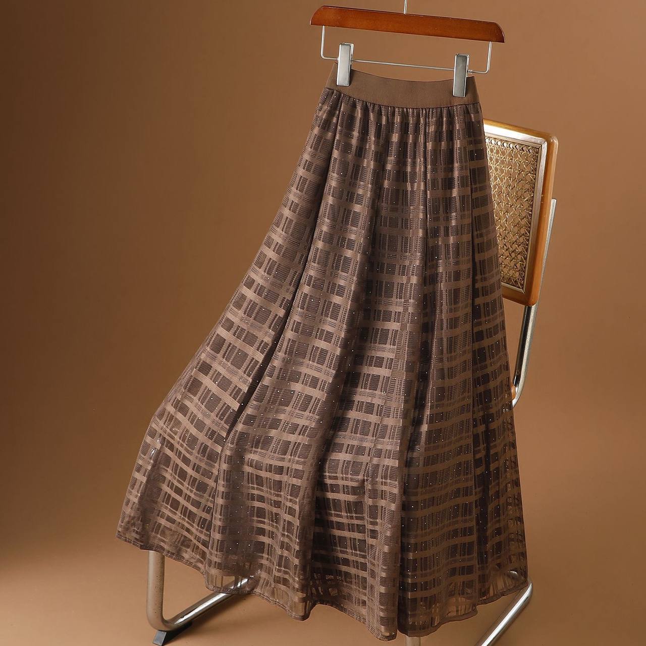 دامن تور نگین دار زنانه کد 418878