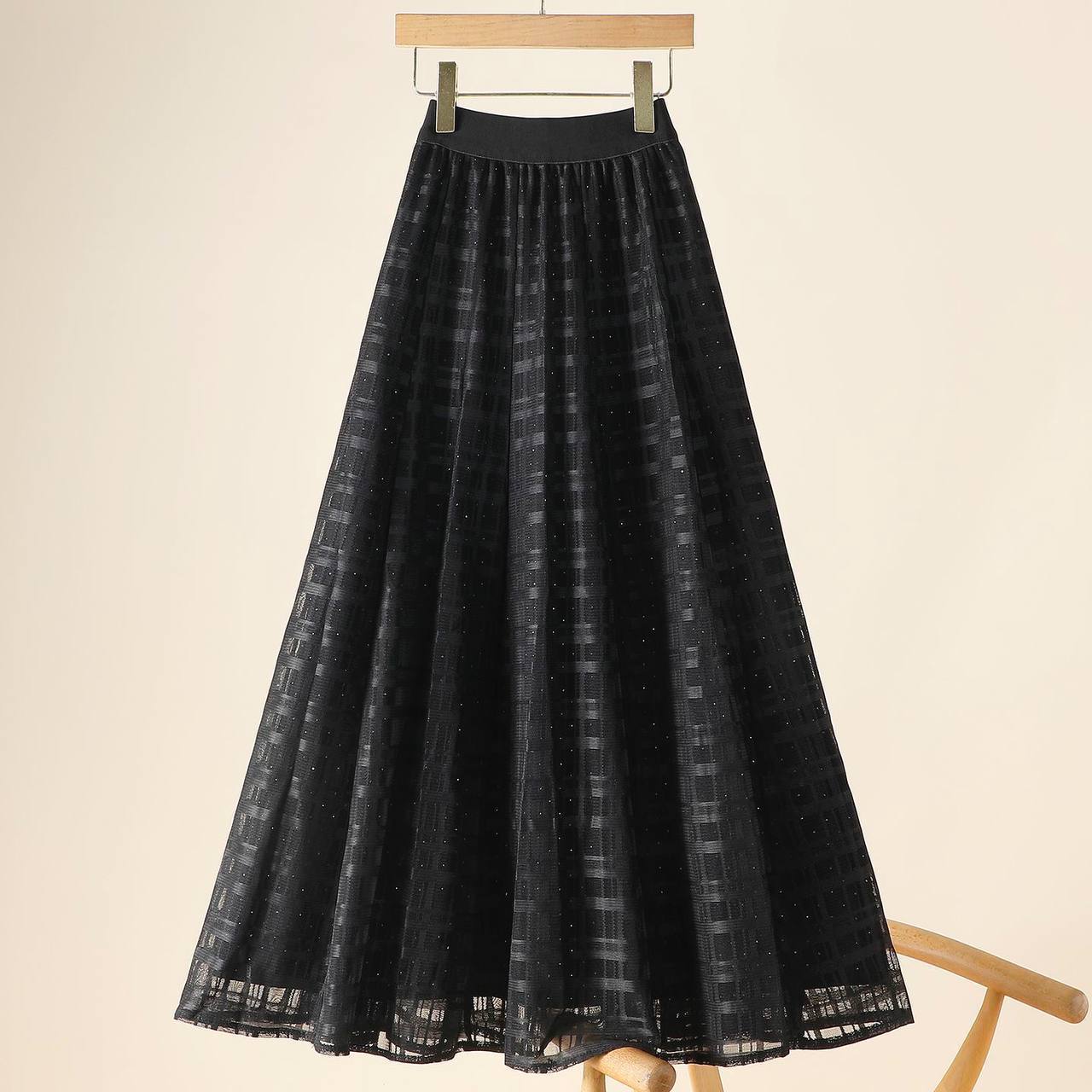 دامن تور نگین دار زنانه کد 418878