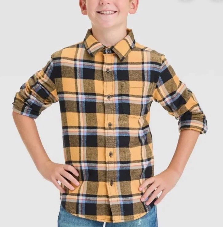 پیراهن پسرانه 30054 سایز 4 تا 14 سال کد 3 مارک Cat&Jack