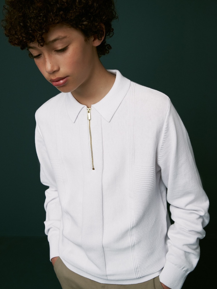 بافت نیم زیپ بچگانه 30131 سایز 3 تا 16 سال مارک NEXT   *