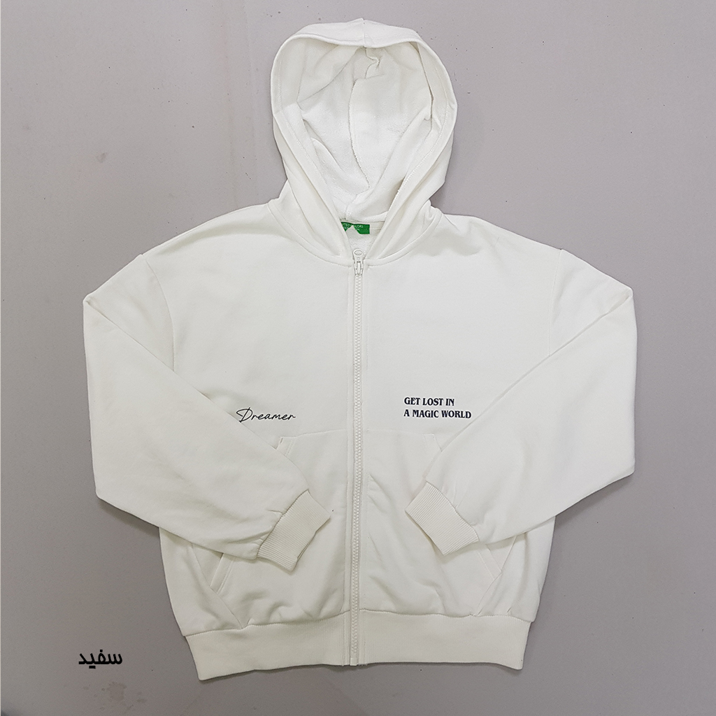 سویشرت دخترانه 30249 سایز 4 تا 14 سال مارک United Colors Of Benetton
