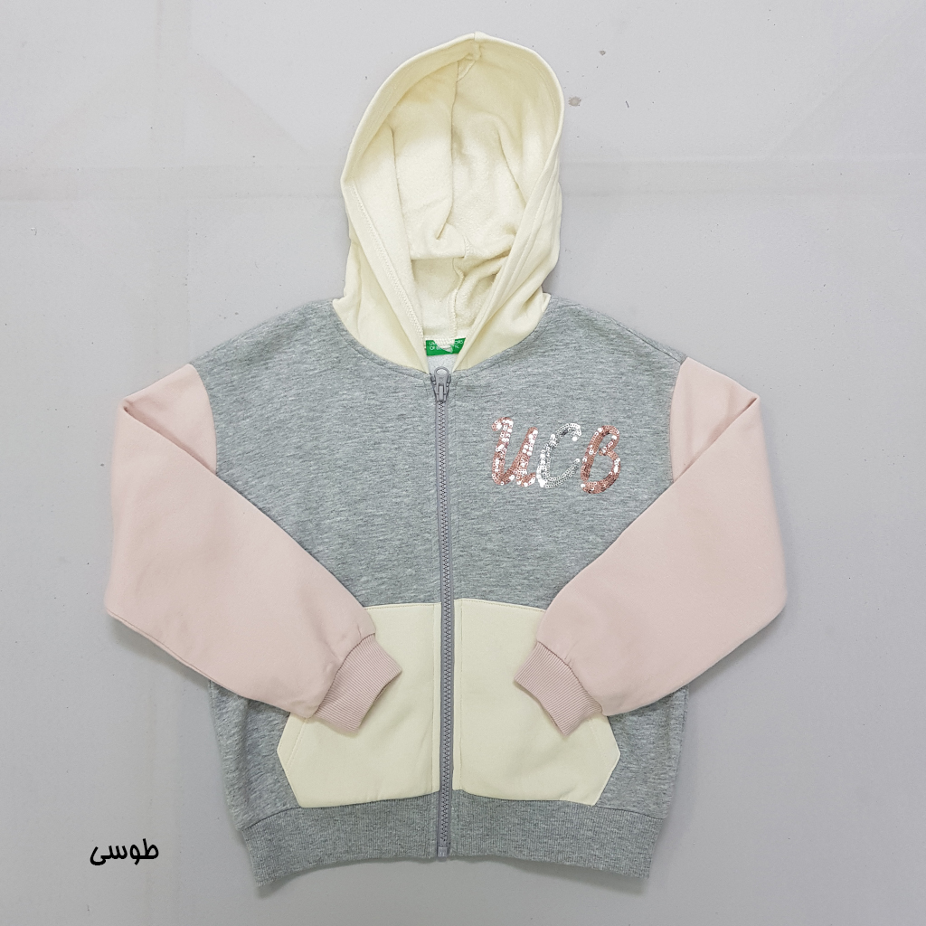 سویشرت دخترانه 30249 سایز 4 تا 14 سال مارک United Colors Of Benetton